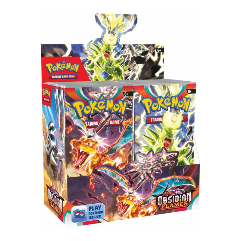Pokemon TCG Scarlet & Violet 3 Obsidian Flames Booster Box - بطاقة بوكيمون